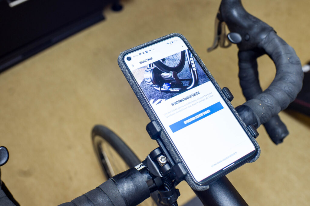 wahoo KICKR SNAP App Spindown